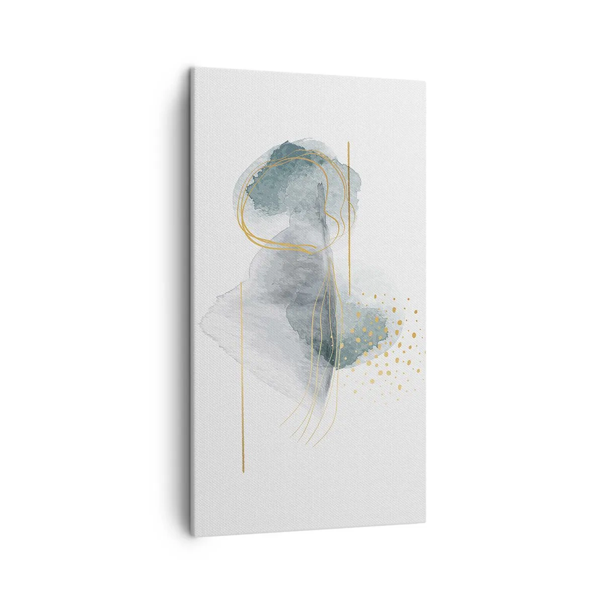 Impression sur toile - Image sur toile - À propos de la relation entre le gris et l'or - 45x80 cm