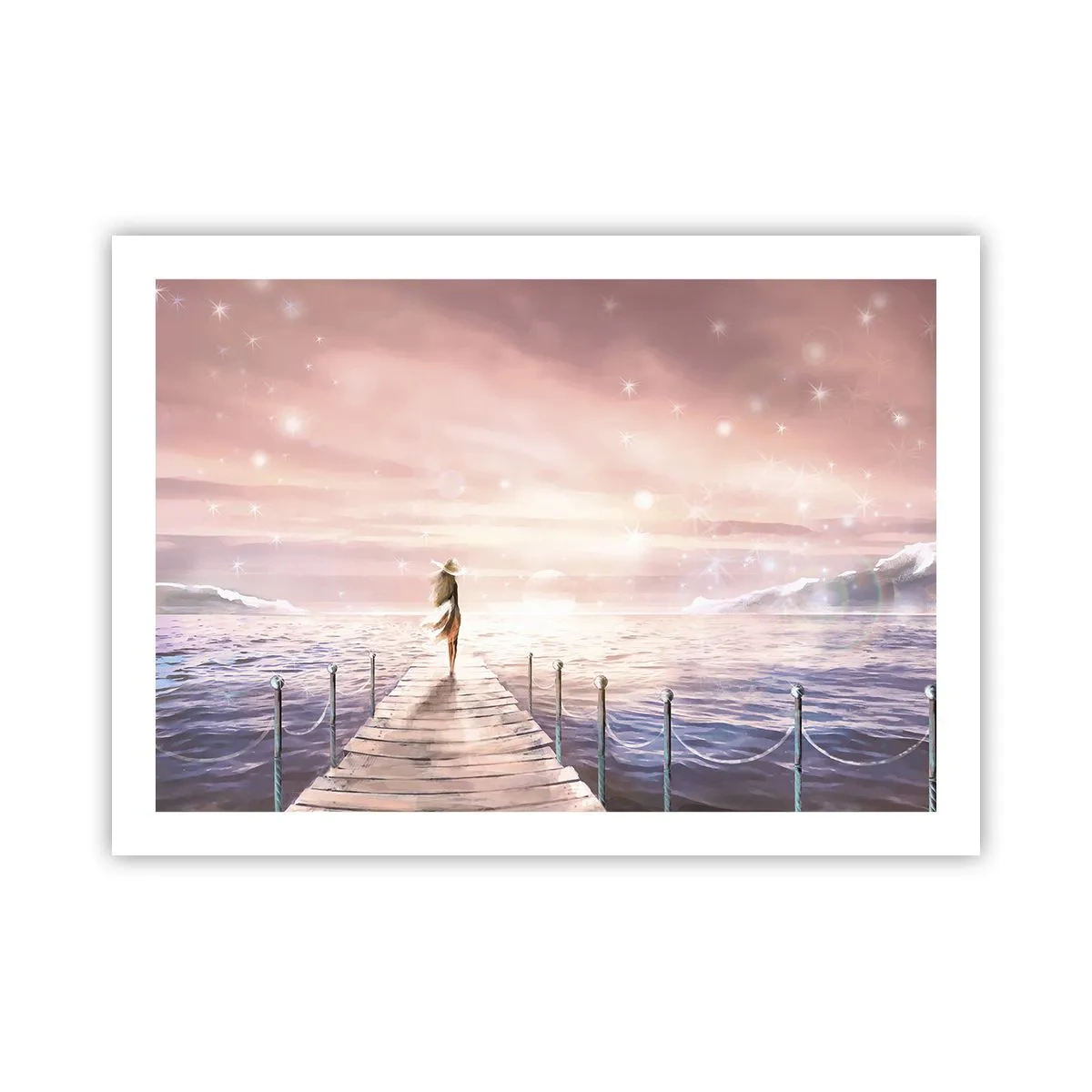 Affiche - Poster - A la lumière d'un rêve - 70x50 cm