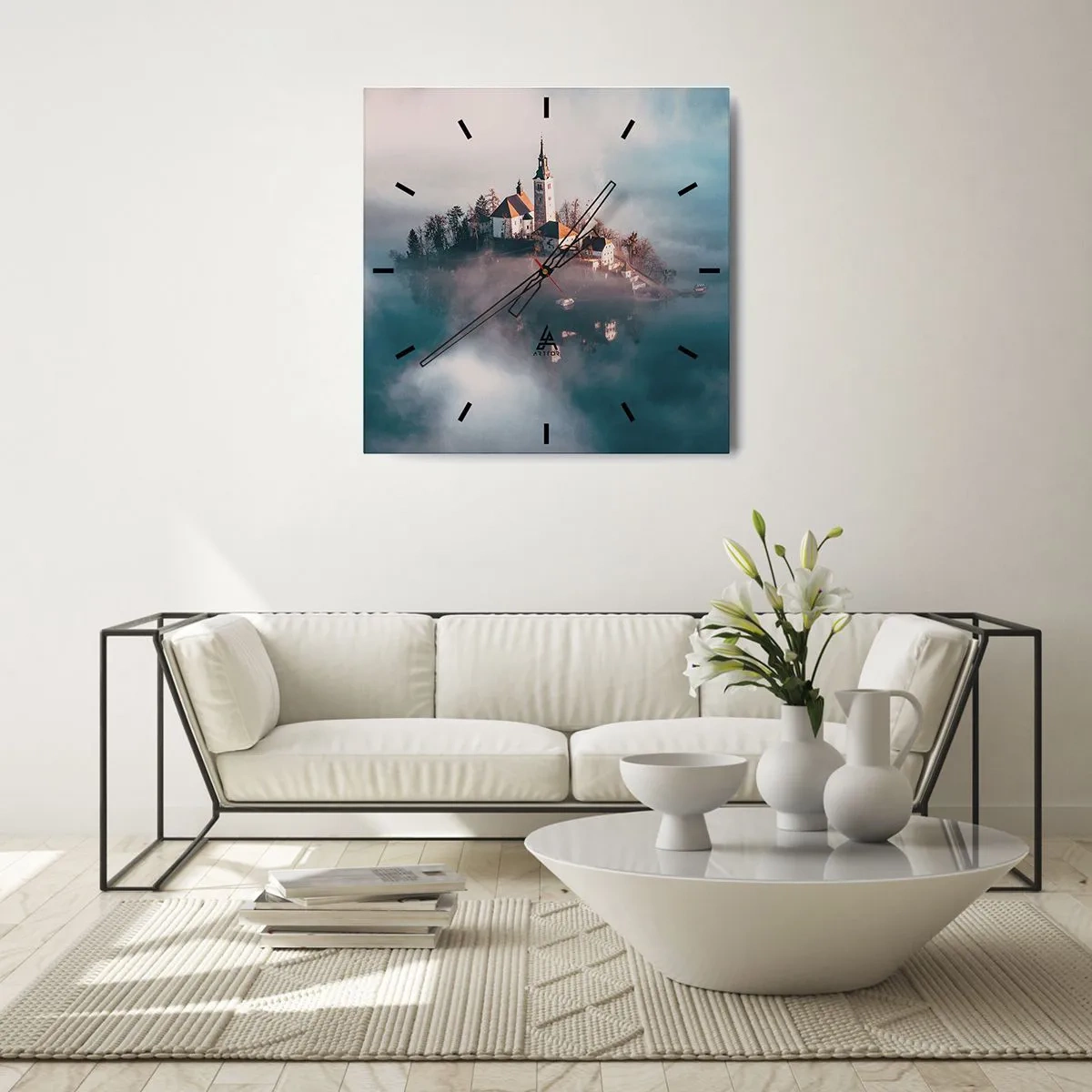 Horloge murale - Pendule murale - Île de rêve - 40x40 cm