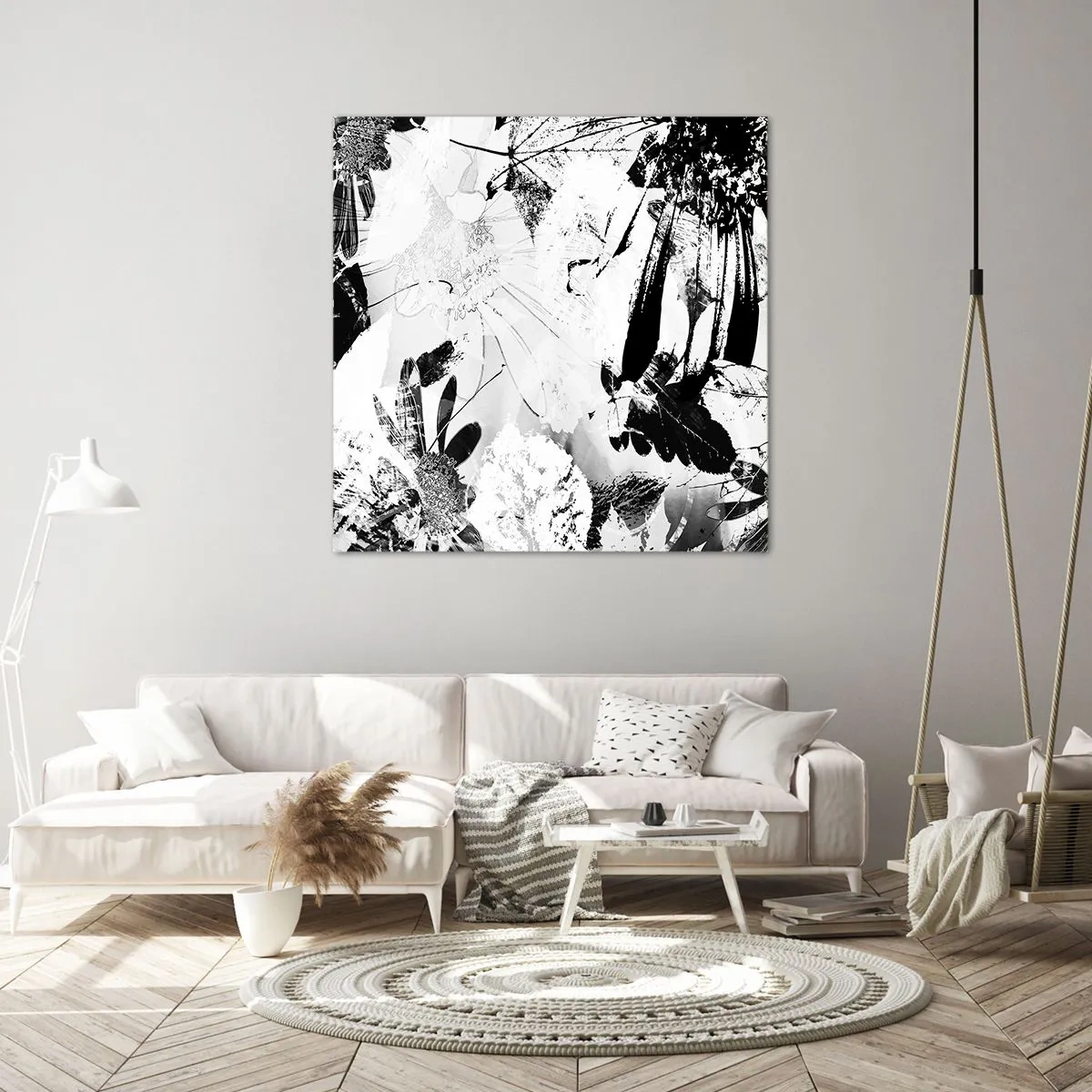 Impression sur toile - Image sur toile - Automne en négatif - 40x40 cm