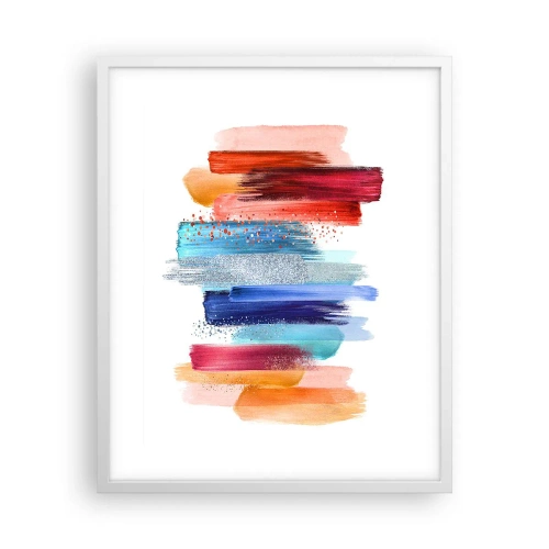 Affiche dans un cadre blanc - Poster - En haut et en bas - 40x50 cm