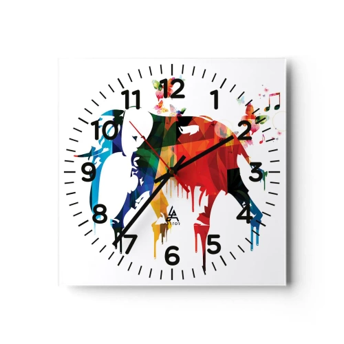 Horloge murale - Pendule murale - Tout le monde peut danser - 30x30 cm