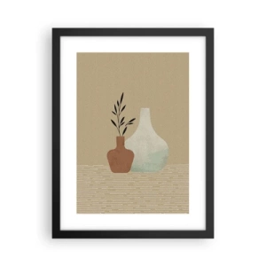Affiche dans un cadre noir - Poster - Le vase et son idée - 30x40 cm