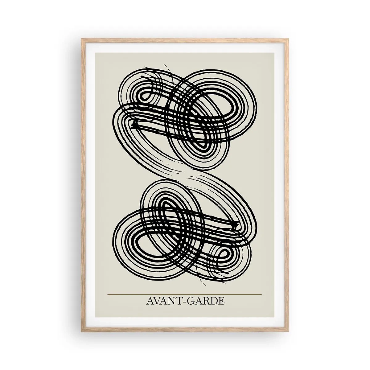 Affiche dans un chêne clair - Poster - C'est venu spontanément - 70x100 cm