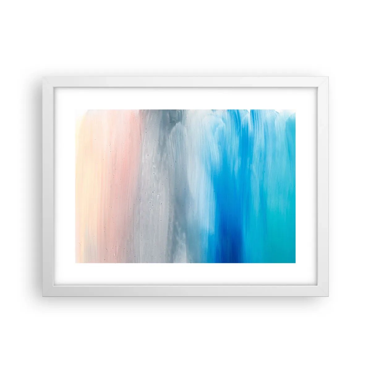 Affiche dans un cadre blanc - Poster - Éléments : air - 40x30 cm