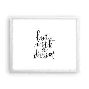 Affiche dans un cadre blanc - Poster - Bien sur - 50x40 cm