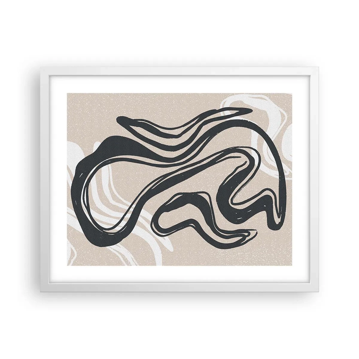 Affiche dans un cadre blanc - Poster - Expression multipliée - 50x40 cm