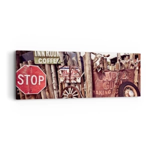 Impression sur toile - Image sur toile - Et le temps s'est arrêté - 90x30 cm