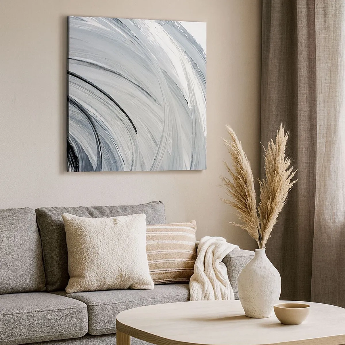 Impression sur toile - Image sur toile - Composition orbitale - 30x30 cm