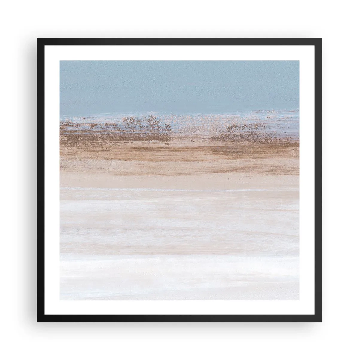 Affiche dans un cadre noir - Poster - Paysage ambigu - 60x60 cm