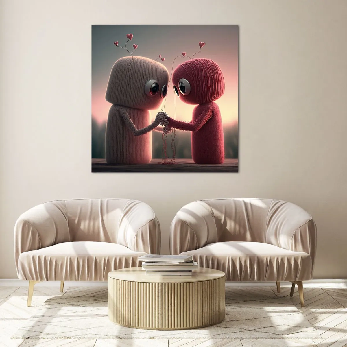 Impression sur verre - Image sur verre - Tout le monde a le droit d'aimer - 30x30 cm