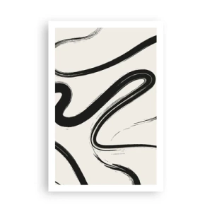 Affiche - Poster - Fantaisie en noir et blanc - 61x91 cm