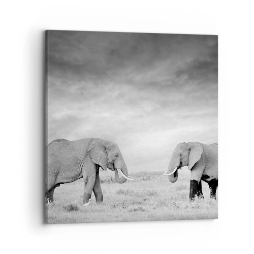 Impression sur toile - Image sur toile - Le gris est beau - 70x70 cm