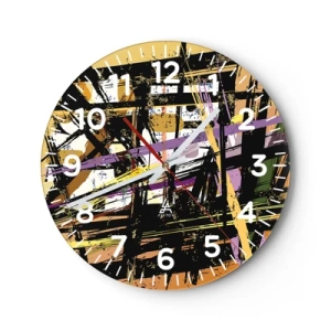Horloge murale - Pendule murale - Une coupe nette - 40x40 cm