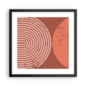 Affiche dans un cadre noir - Poster - Une relation proche - 40x40 cm