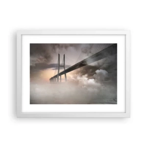 Affiche dans un cadre blanc - Poster - Sur la rivière qui n'existe pas - 40x30 cm