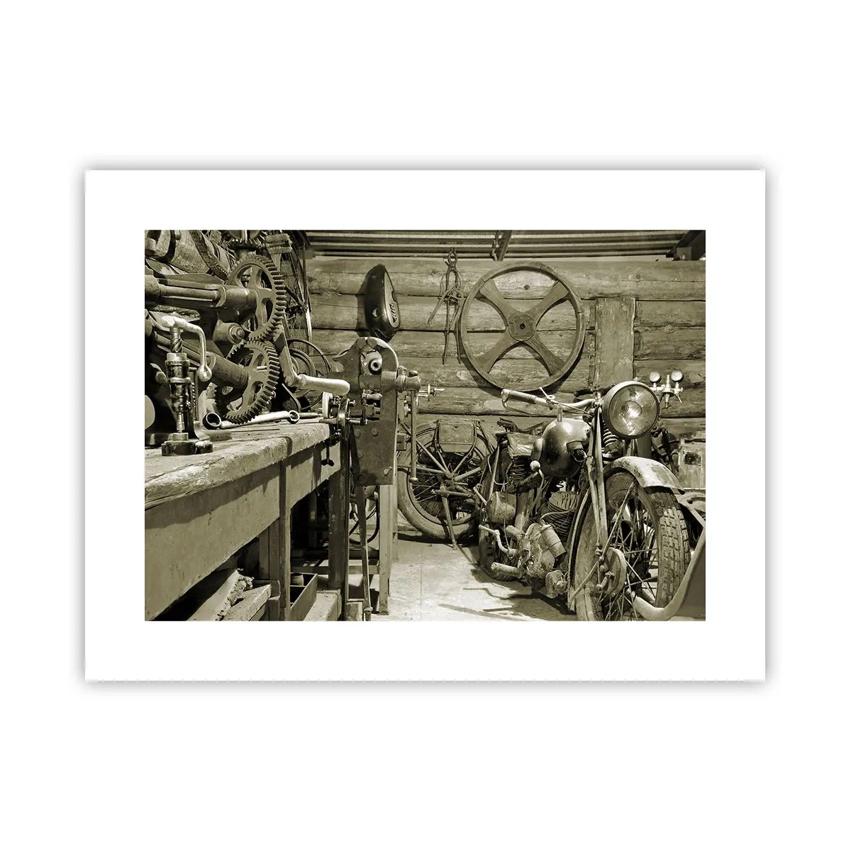 Affiche - Poster - Dans le hangar de l'oncle Władek - 40x30 cm