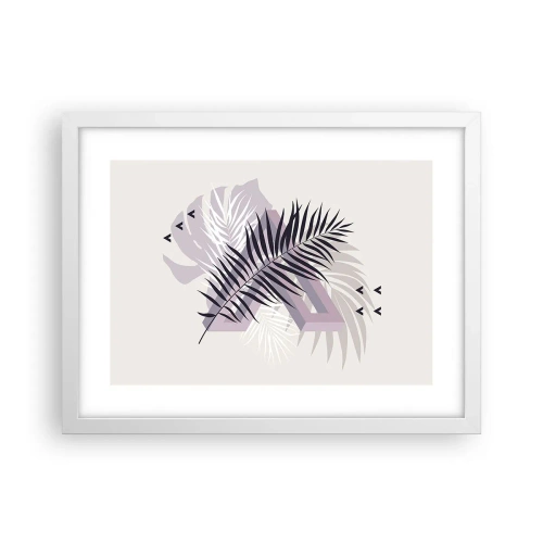 Affiche dans un cadre blanc - Poster - L'ombre de l'obscurité - 40x30 cm