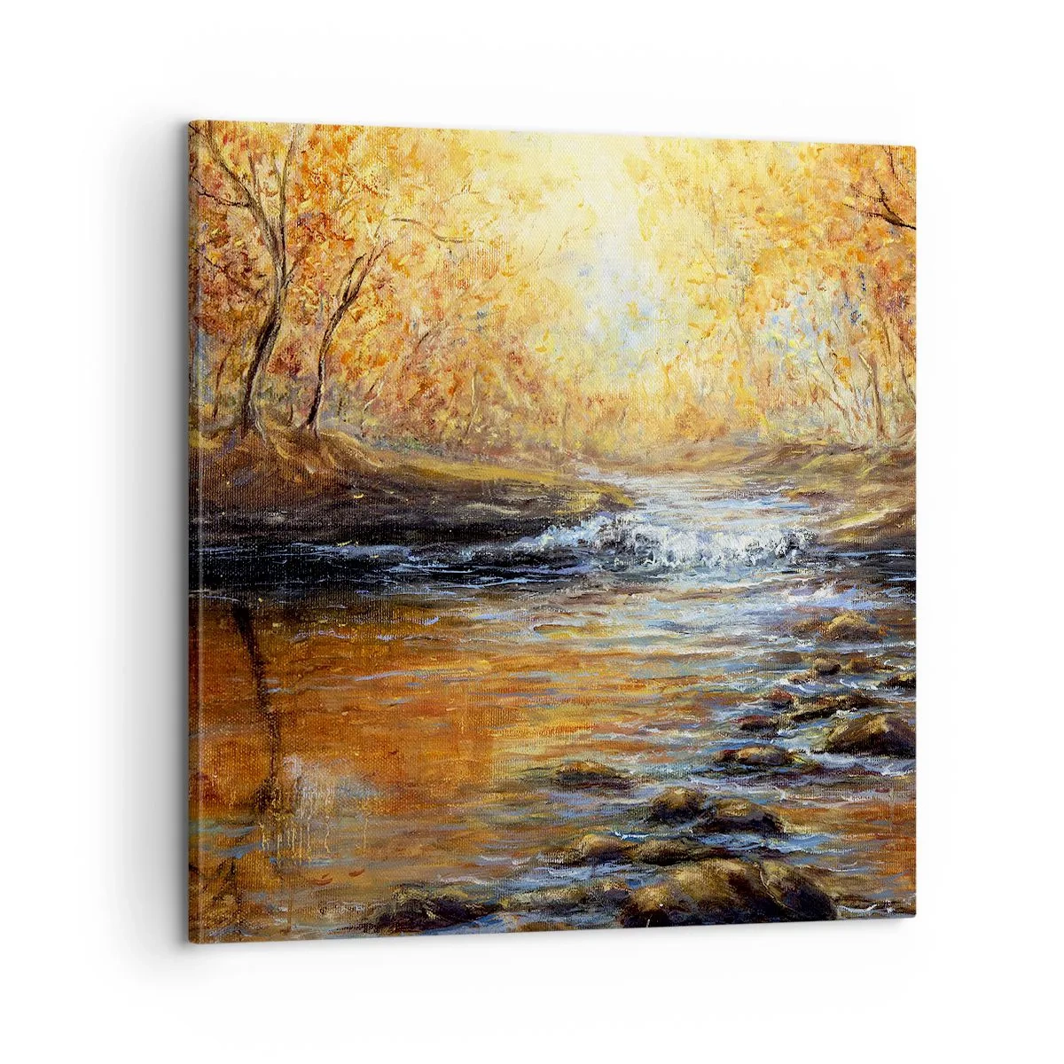 Impression sur toile - Image sur toile - Le ruisseau d'or - 60x60 cm