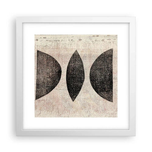 Affiche dans un cadre blanc - Poster - Abstraction ethnique - 30x30 cm