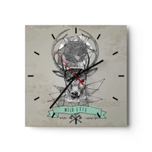 Horloge murale - Pendule murale - Voir St. Hubertus - 40x40 cm