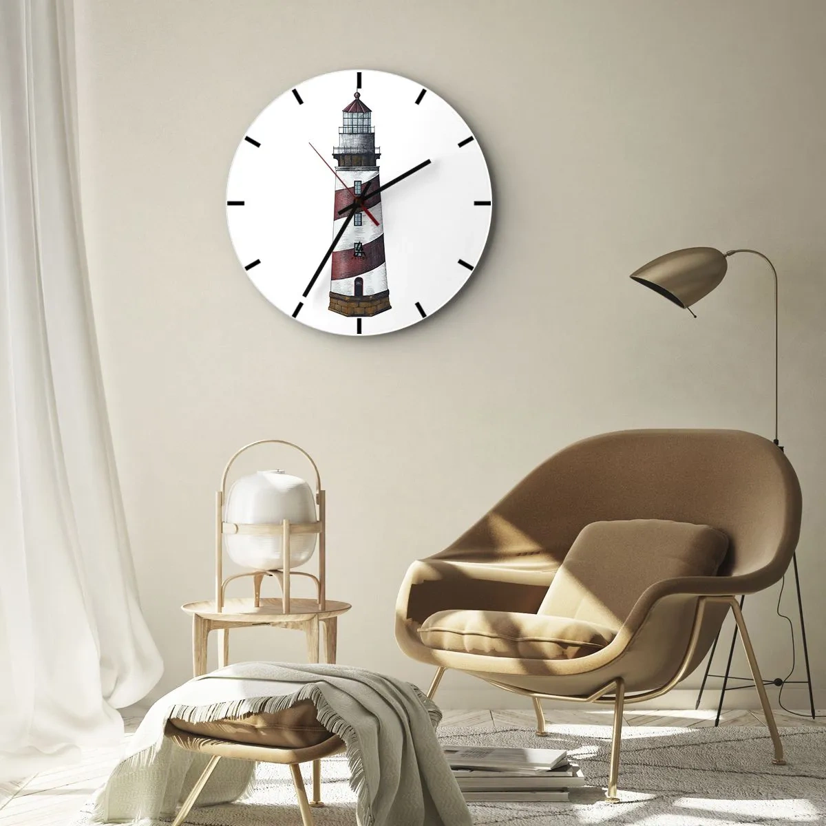 Horloge murale - Pendule murale - Toujours sur ses gardes - 40x40 cm