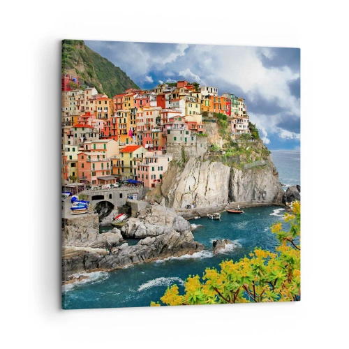 Impression sur toile - Image sur toile - Un groupe embrassant les rochers - 50x50 cm