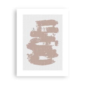 Affiche - Poster - Abstraction en rose tendre - 30x40 cm