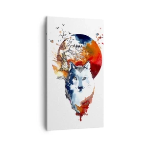 Impression sur toile - Image sur toile - Nez à nez avec la nuit - 45x80 cm