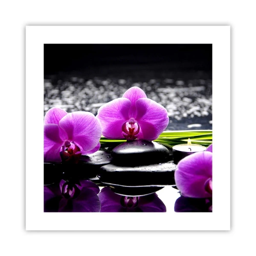 Affiche - Poster - Se noyer dans la paix et la tranquillité - 40x40 cm