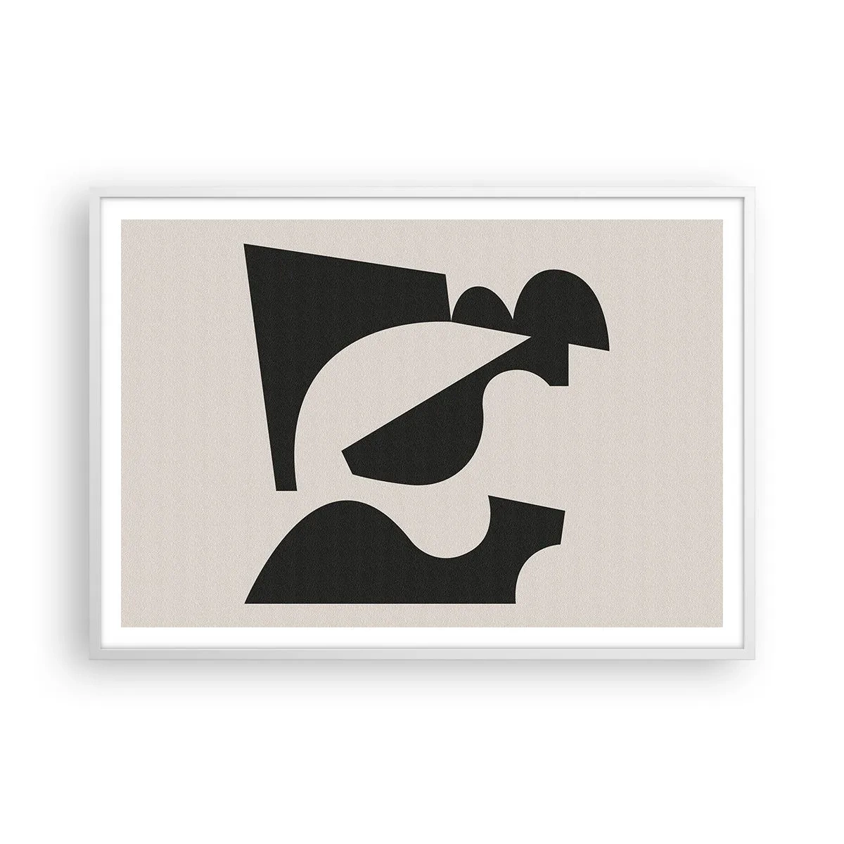 Affiche dans un cadre blanc - Poster - À monter soi-même - 100x70 cm
