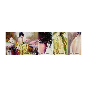 Échantillon de Papier Peint Autocollant Deluxe Sticker - Entre les lèvres et le bord de la tasse - Femme, Corps, Morceau - 100x30 cm