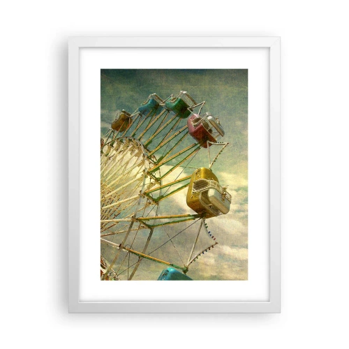 Affiche dans un cadre blanc - Poster - On va faire la fête - 30x40 cm