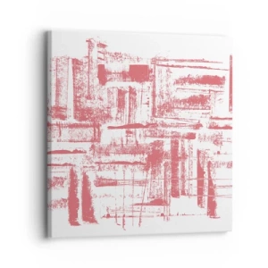 Impression sur toile - Image sur toile - La ville rouge - 30x30 cm
