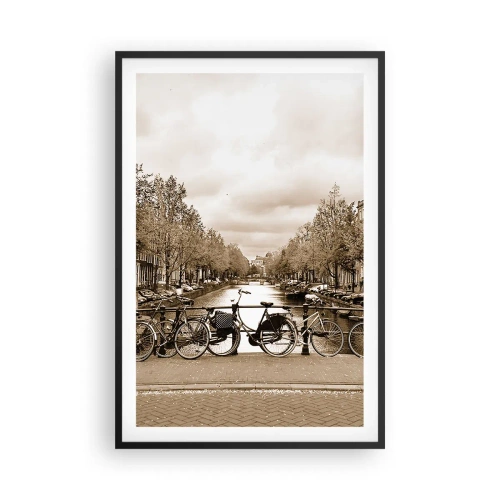 Affiche dans un cadre noir - Poster - Ambiance hollandaise - 61x91 cm