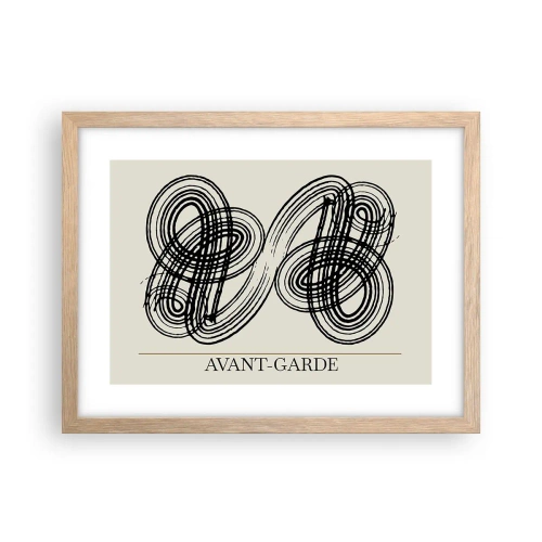 Affiche dans un chêne clair - Poster - C'est venu spontanément - 40x30 cm