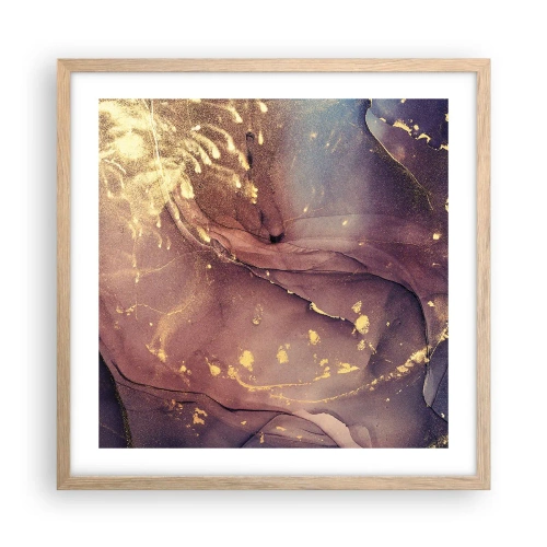 Affiche dans un chêne clair - Poster - Matière et esprit - 50x50 cm