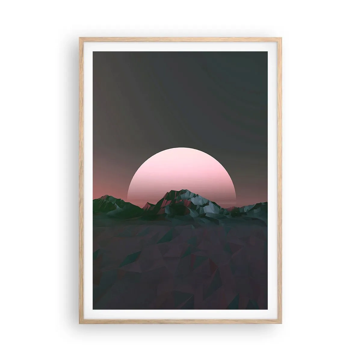 Affiche dans un chêne clair - Poster - Dans une galaxie voisine - 70x100 cm