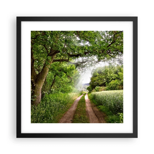 Affiche dans un cadre noir - Poster - Et in Arcadia ego - 40x40 cm