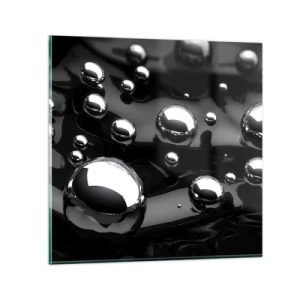 Impression sur verre - Image sur verre - D'un ton noir - 30x30 cm