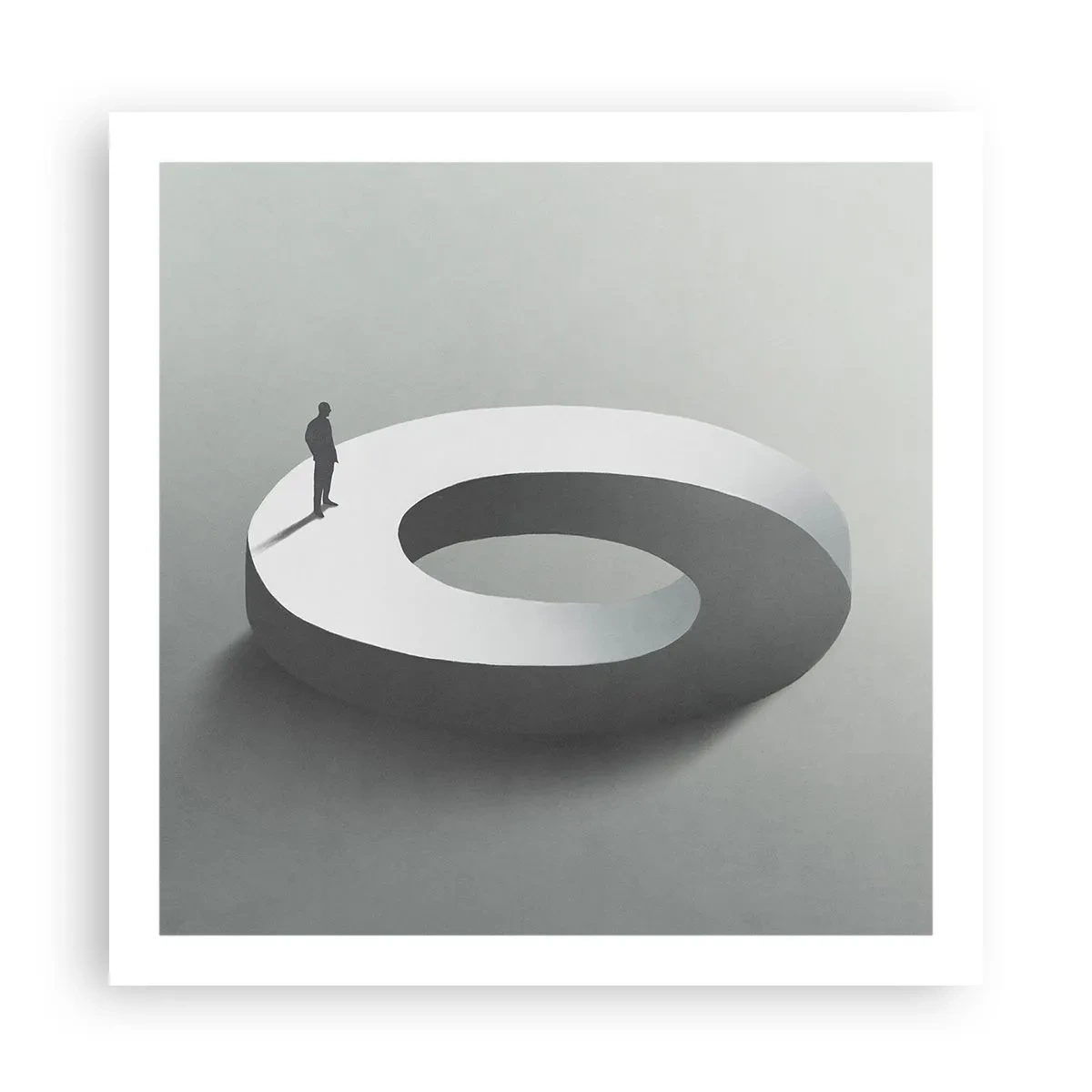 Affiche - Poster - Et sois intelligent ici - 60x60 cm