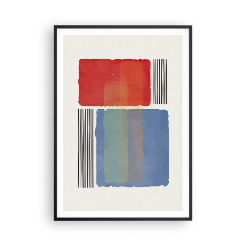 Affiche dans un cadre noir - Poster - Esprit et lettre de la géométrie - 70x100 cm