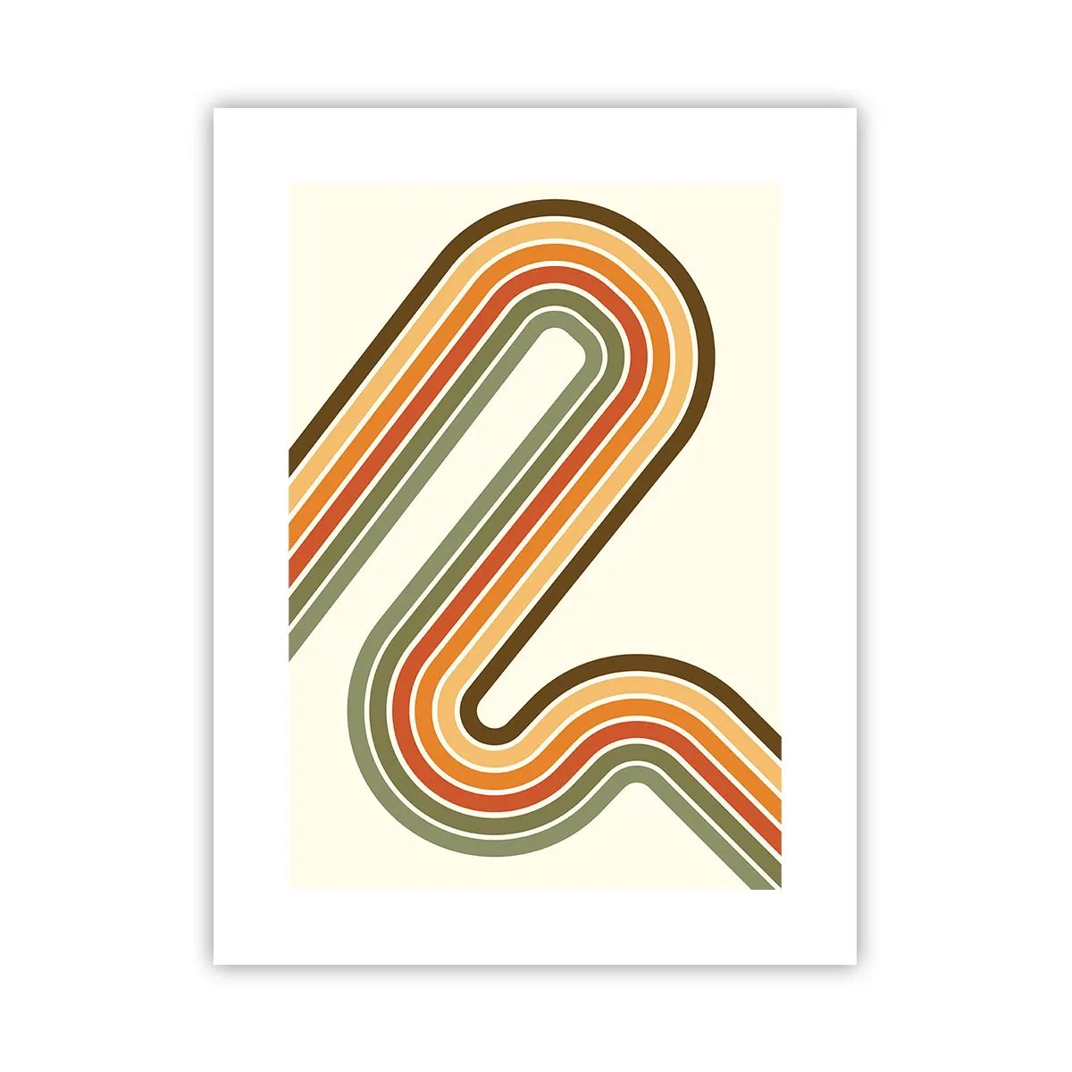 Affiche - Poster - En zig zag vers le but - 30x40 cm