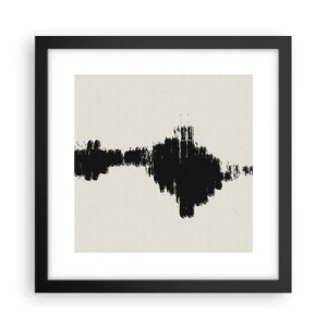 Affiche dans un cadre noir - Poster - Vibrations de l'imagination - 30x30 cm