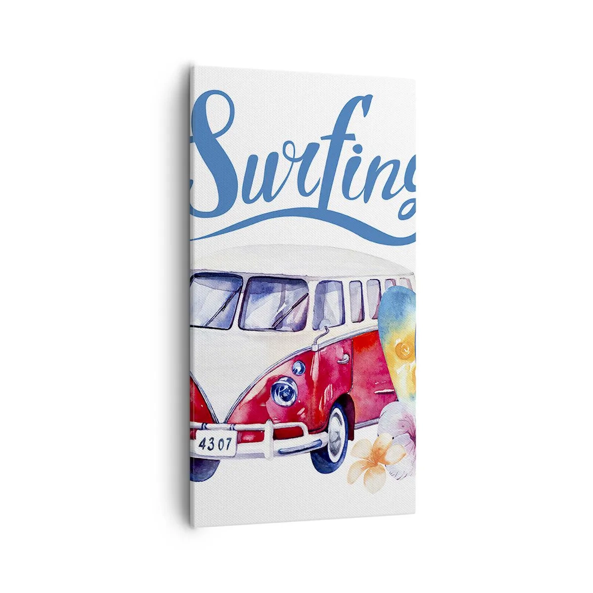 Impression sur toile - Image sur toile - Concombre - un classique pour un surfeur - 55x100 cm