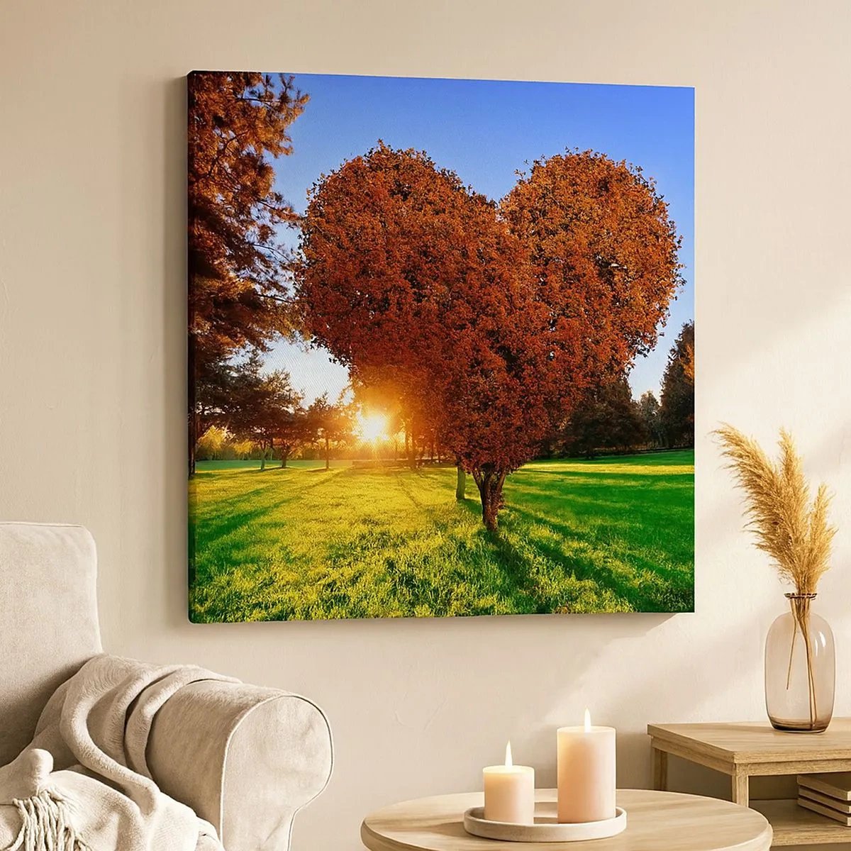 Impression sur toile - Image sur toile - Et comment ne pas aimer tomber - 30x30 cm