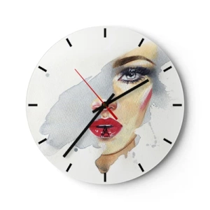 Horloge murale - Pendule murale - Reflet dans une goutte d'eau - 40x40 cm