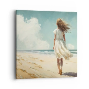 Impression sur toile - Image sur toile - Pour rencontrer le soleil et le vent - 40x40 cm