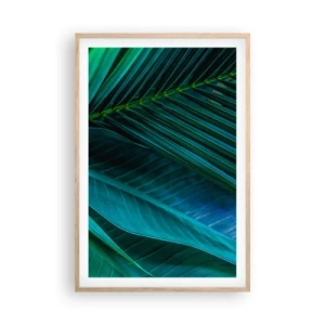 Affiche dans un chêne clair - Poster - L'anatomie du vert - 61x91 cm