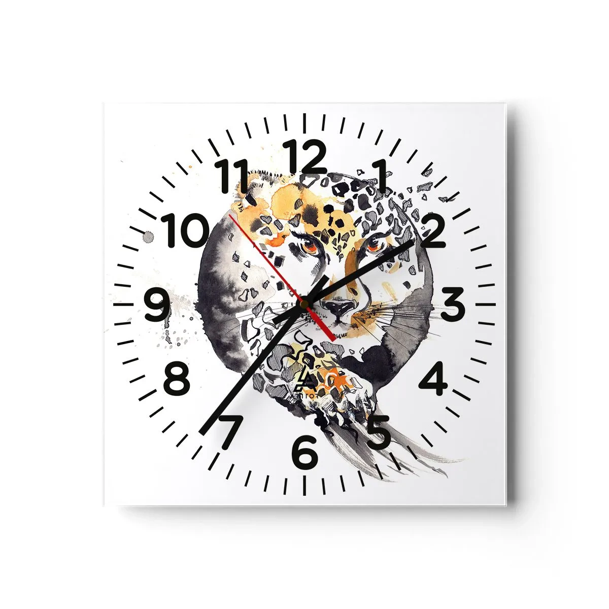 Horloge murale - Pendule murale - Drapieżna uroda - 40x40 cm